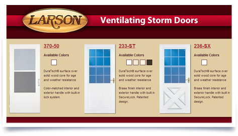 Larson Ventilating Storm Doors