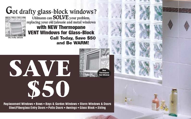 Thermopane Glass-Block Window Discount